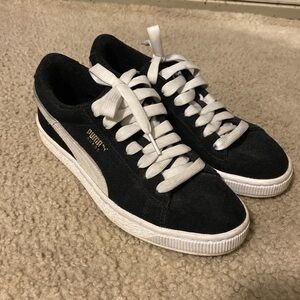 Puma Black Suede Sneakers